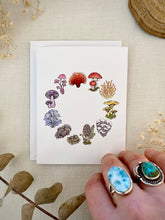 Load image into Gallery viewer, Rainbow Mushrooms Blank Card