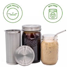 Load image into Gallery viewer, Cold Brew Coffee and Tea Maker Stainless Steel Filter Kit