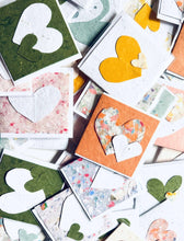 Load image into Gallery viewer, Mini Heart Seed Paper Cards