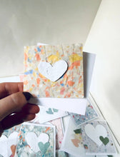 Load image into Gallery viewer, Mini Heart Seed Paper Cards