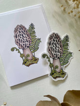 Load image into Gallery viewer, Morel Mushroom Blank Card