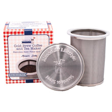 Load image into Gallery viewer, Cold Brew Coffee and Tea Maker Stainless Steel Filter Kit