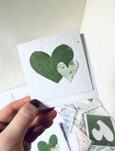 Load image into Gallery viewer, Mini Heart Seed Paper Cards