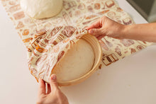 Load image into Gallery viewer, Beeswax Bread Bag Wrap