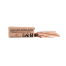 Load image into Gallery viewer, Pure Neem Wood Toothpicks - 50 count