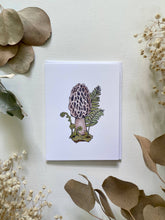 Load image into Gallery viewer, Morel Mushroom Blank Card
