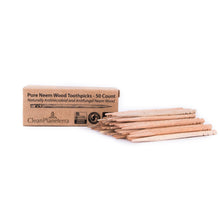 Load image into Gallery viewer, Pure Neem Wood Toothpicks - 50 count