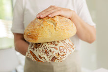 Load image into Gallery viewer, Beeswax Bread Bag Wrap