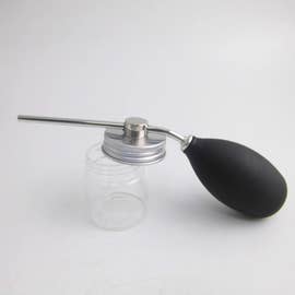 Aerosol Free Dry Shampoo Powder Glass Jar Dispenser