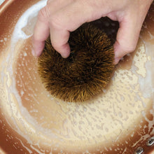 Load image into Gallery viewer, Round Coconut Scrubbie
