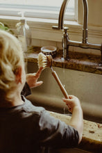 Load image into Gallery viewer, Wire Bamboo / Sisal Long Handle Brush