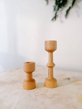 Load image into Gallery viewer, Hand-Turned Maple Candle Holders
