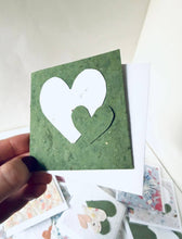 Load image into Gallery viewer, Mini Heart Seed Paper Cards
