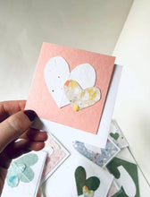 Load image into Gallery viewer, Mini Heart Seed Paper Cards
