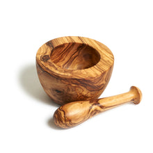 Load image into Gallery viewer, Classic Olive Wood Mortar &amp; Pestle
