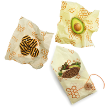 Load image into Gallery viewer, Lunch 3 Pack Beeswax Food Wrap
