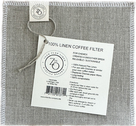 Reusable Linen Chemex Coffee Filter