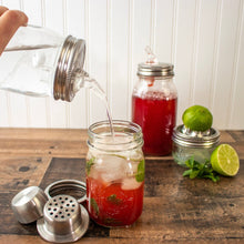 Load image into Gallery viewer, Mason Shaker Cocktail Shaker Lid with Stainless Steel Band
