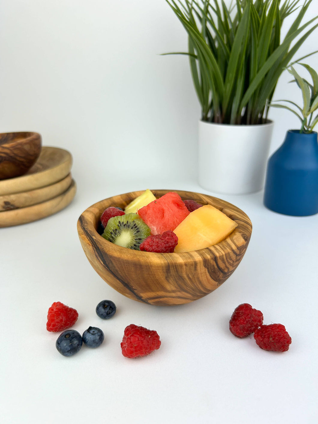 Small Olive Wood Snack Bowl