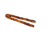 Load image into Gallery viewer, Olive Wood Toaster Tongs
