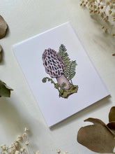 Load image into Gallery viewer, Morel Mushroom Blank Card
