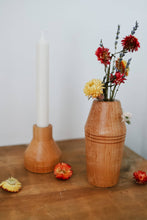 Load image into Gallery viewer, Hand-Turned Duo Vase x Candlestick Holder
