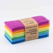 Load image into Gallery viewer, Folded Reusable Non•Paper Towels
