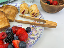 Load image into Gallery viewer, Olive Wood Toaster Tongs
