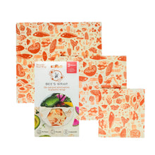 Load image into Gallery viewer, Assorted 3 Pack Beeswax Food Wrap
