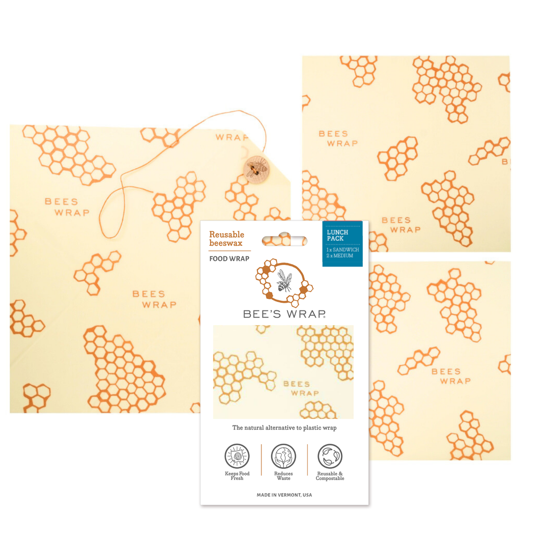 Lunch 3 Pack Beeswax Food Wrap