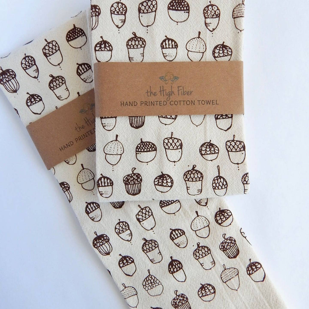 Handprinted Kitchen Tea Towel