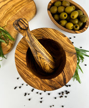 Load image into Gallery viewer, Classic Olive Wood Mortar &amp; Pestle
