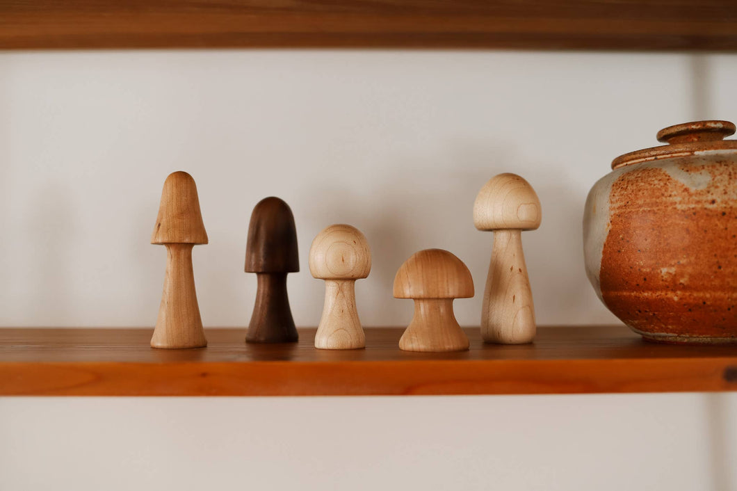 Hand-turned Woodland Mushrooms