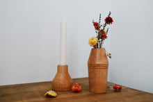 Load image into Gallery viewer, Hand-Turned Duo Vase x Candlestick Holder

