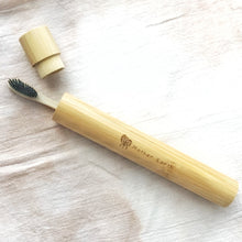 Load image into Gallery viewer, Bamboo Travel Toothbrush Case

