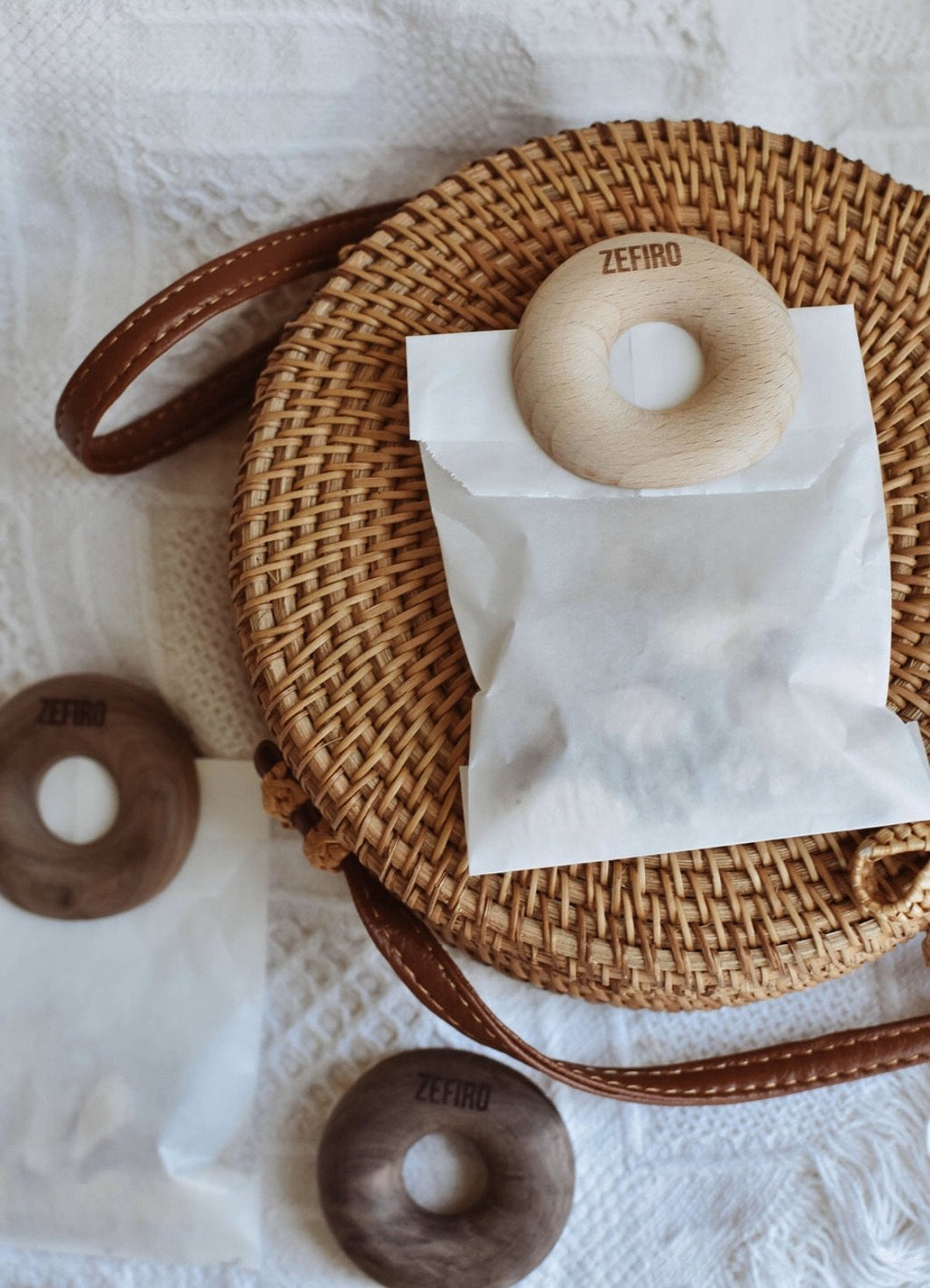 Donut Wood Bag Clips